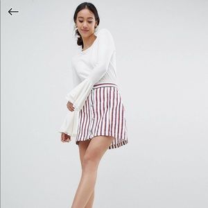 ASOS Monki Flute sleeve detail knitted sweater